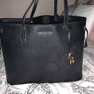 MICHAEL KORS BLACK LARGE TOTE BAG